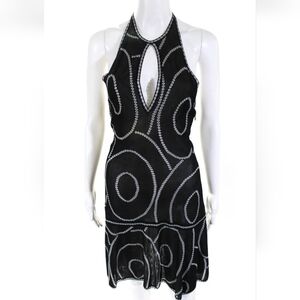 Paula Hian Black /White Embellished Dress, XS, NWT
